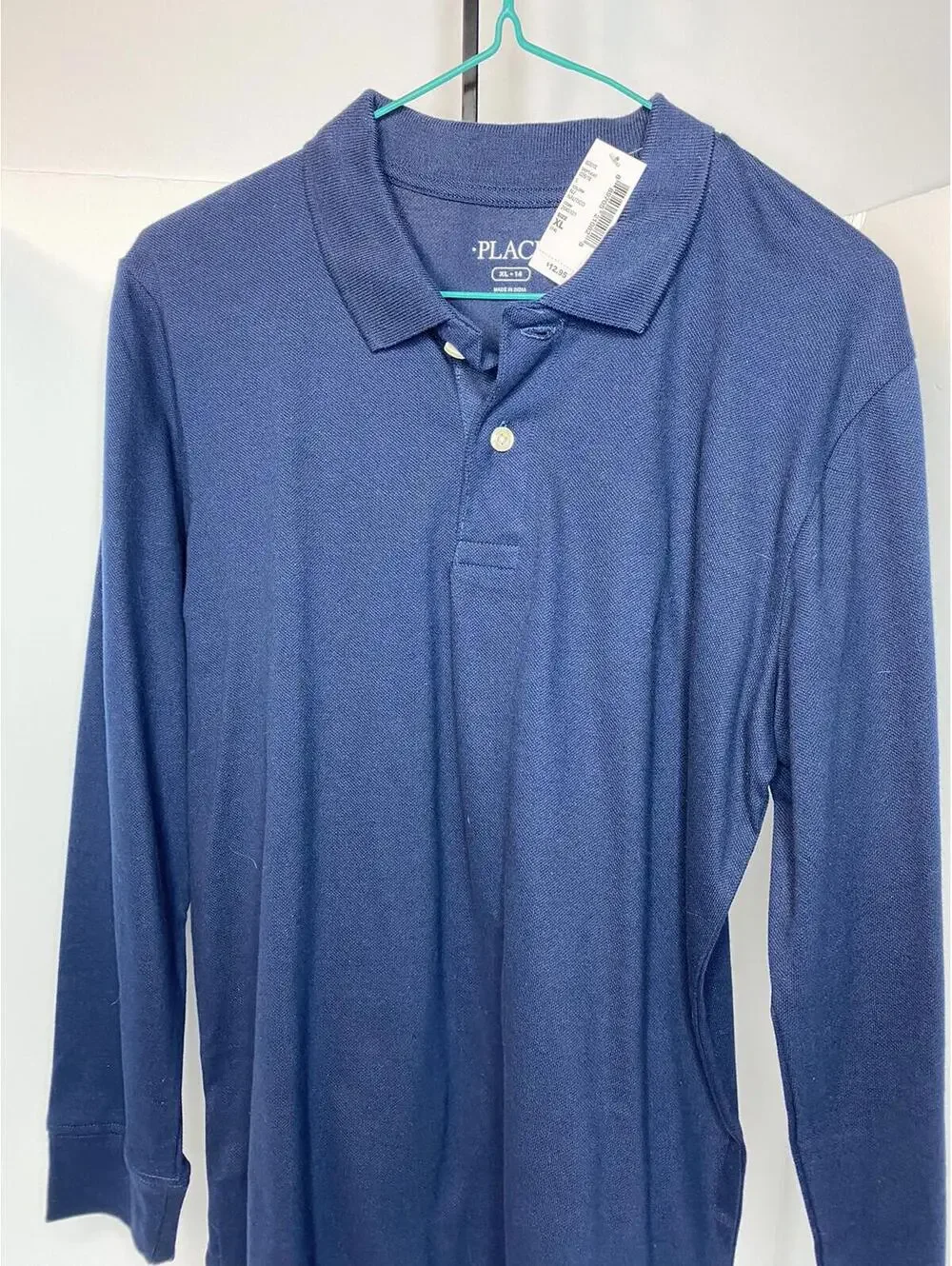 The Children's Place boys long sleeved navy blue top - Size XL 14
